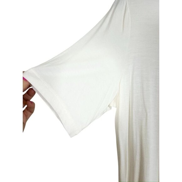 Logo Top M Yellow Tunic Ombre Tie Dye Ruffle Sporty Feminine 80s Hippie Indie - Picture 3 of 10